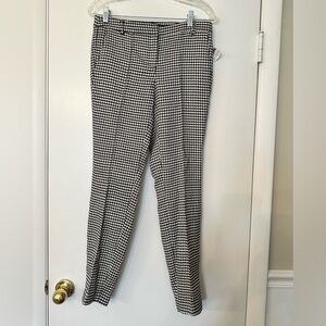 NWT ABS Platinum Black and white herringbone retro pants.